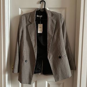NWOT Mango Plaid Blazer
